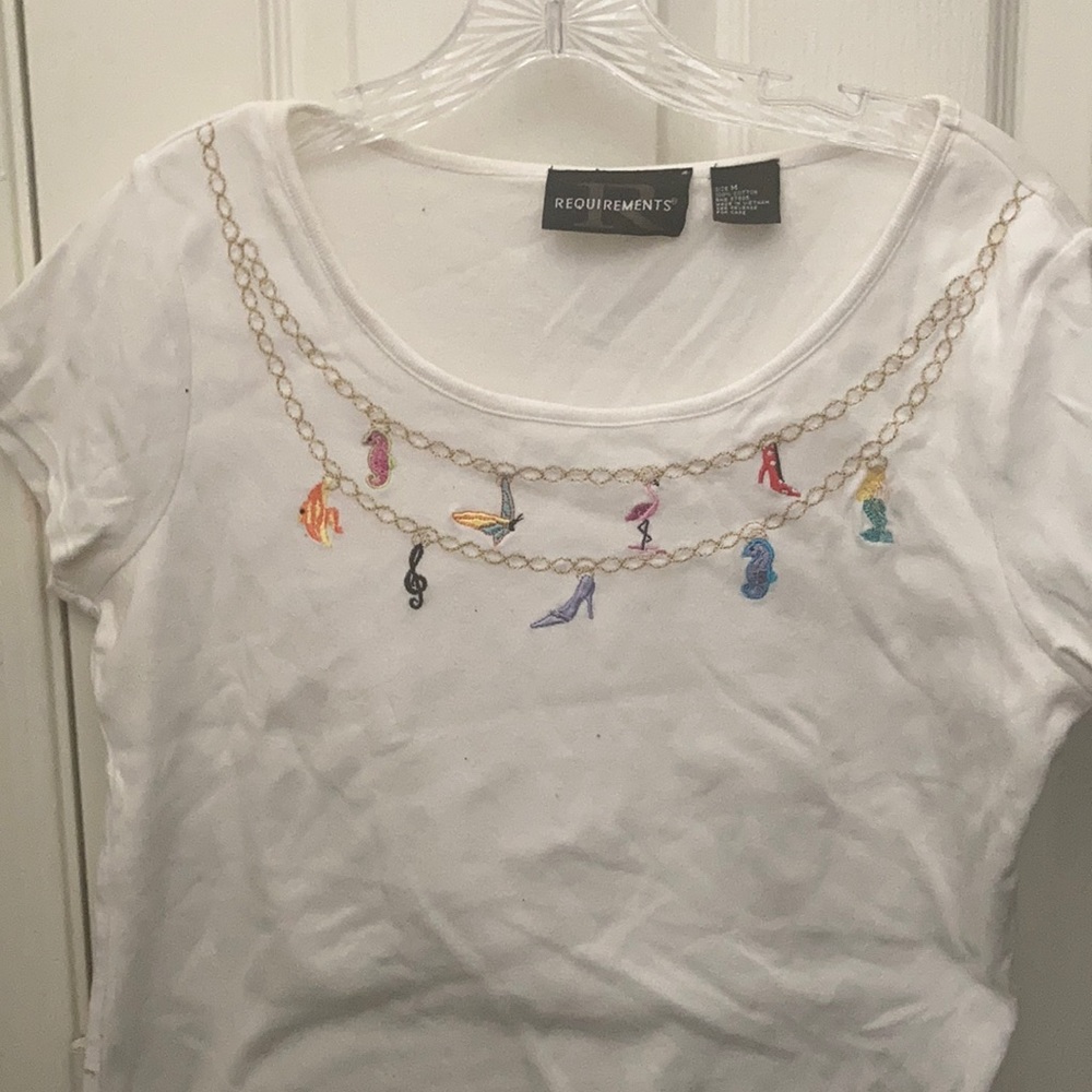 FINAL MARKDOWN Embroidered requirements tee medium